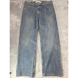 Levis 559 Jeans Men's 34x32 Relaxed Straight Fit Dark Wash Blue Denim Cotton‎